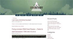 Desktop Screenshot of erikrothoff.com